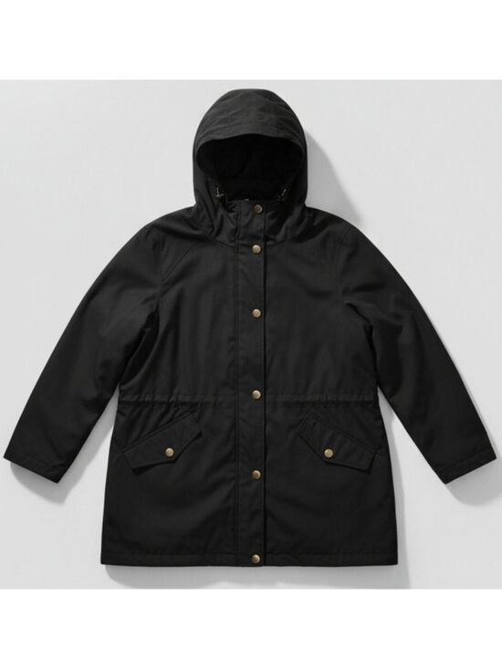 Time and Tru Jackets & Blazers - Time and Tru Women's Black Utility Jacket Hood